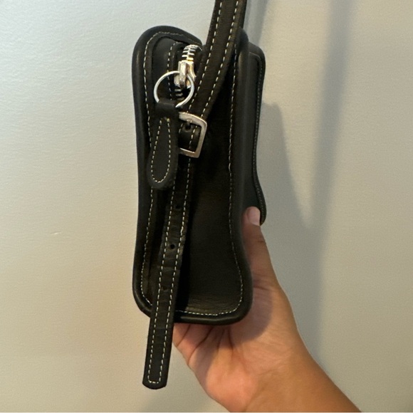 Vintage Coach Bellini Purse Crossbody Bag Leather #9139 , Costa Rica Black - Picture 2 of 8